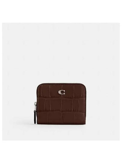 Essential Leather Half Wallet Dark Brown - COACH - BALAAN 2