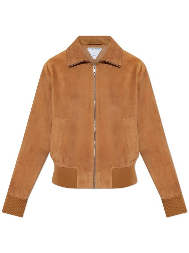 Bottega Veneta Suede Jacket, Women's, Brown - BOTTEGA VENETA - BALAAN 1