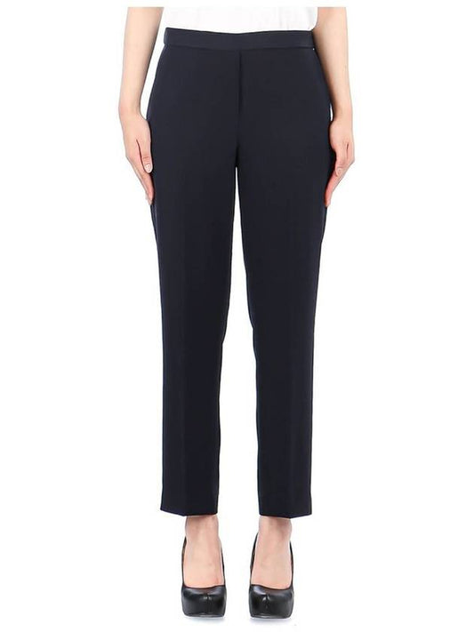 Women's Striped Admiral Crepe Treeca Pull-On Slacks Dark Blue - THEORY - BALAAN 2