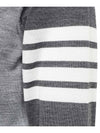 Classic 4 Bar Merino Wool Knit Top Tonal Grey - THOM BROWNE - BALAAN 3