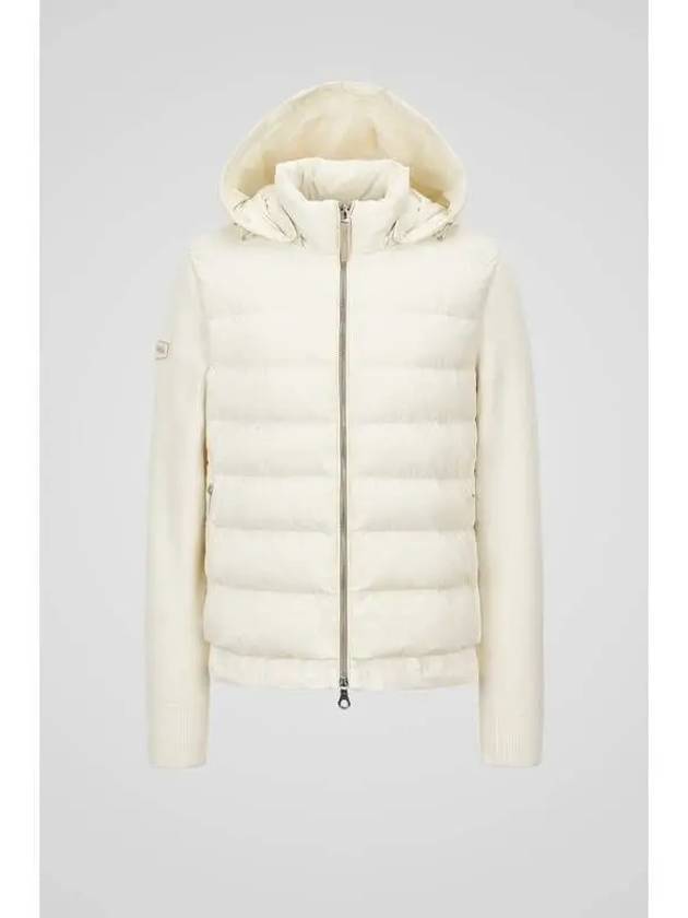 Ceprano W Light Cream Women s Down Jacket - DUVETICA - BALAAN 1