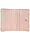 Matelasse Nappa Leather Card Wallet Pink - MIU MIU - BALAAN 6