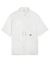 Cotton Popeline Short Sleeve Shirt White - CP COMPANY - BALAAN 2