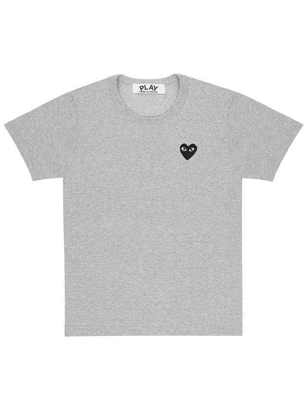 2024 short sleeve tshirt men gray black heart - COMME DES GARCONS - BALAAN 1