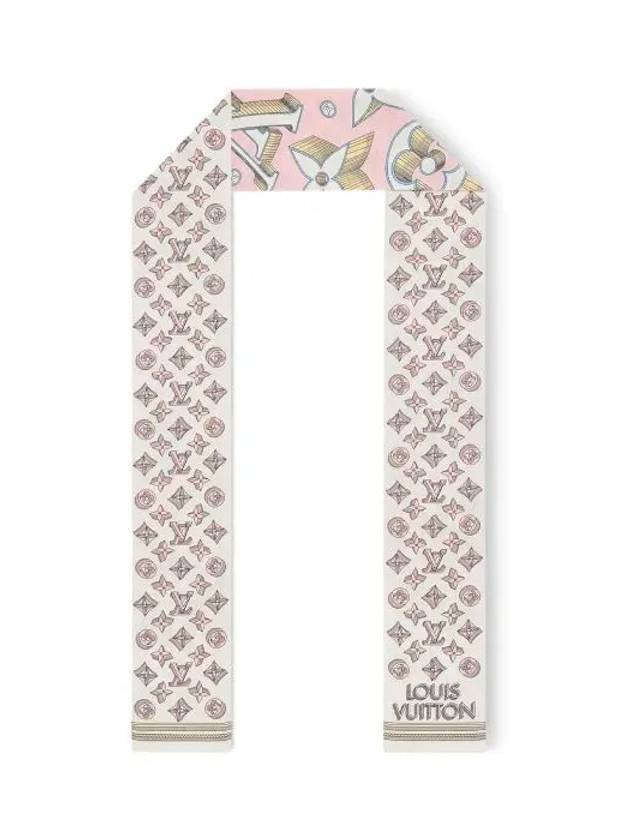 Ultimate 3D Monogram Scarf Rose - LOUIS VUITTON - BALAAN 4