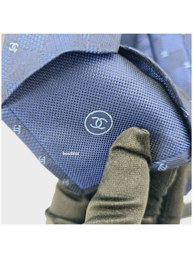 Men s Silk Tie CC Logo Navy AA9940 - CHANEL - BALAAN 5