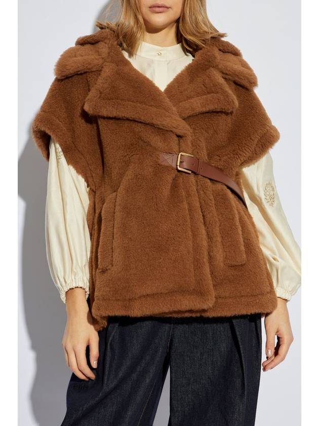 Max Mara Fur Poncho, Women's, Brown - MAX MARA - BALAAN 3