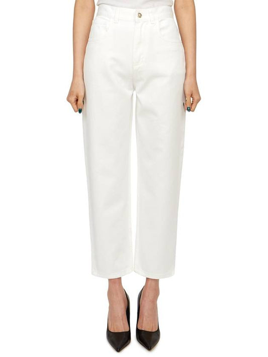 Cropped Straight Pants White - MONCLER - BALAAN 2