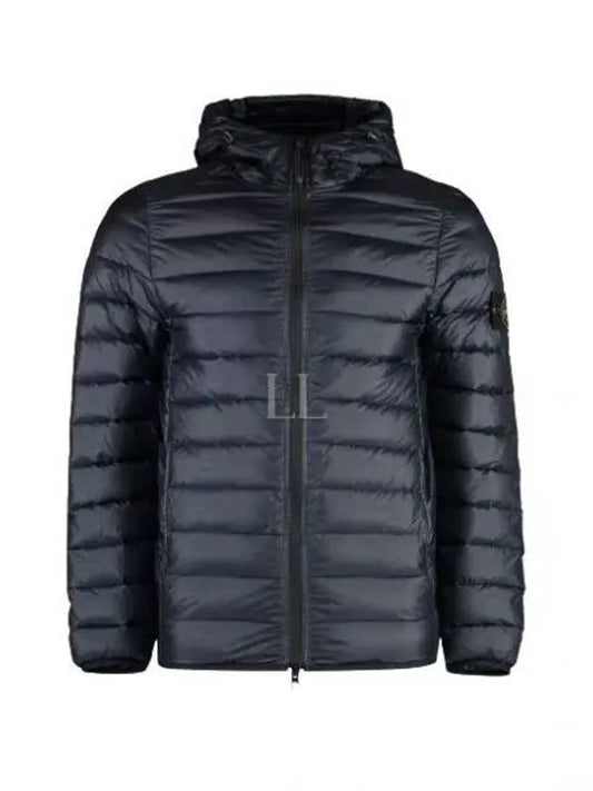 Loom Woven Chambers R Nylon Down TC Light Hoodie Down Jacket Midnight Blue - STONE ISLAND - BALAAN 2