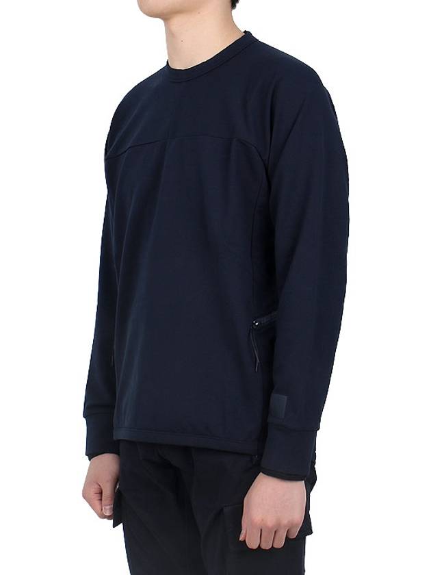 Metropolis Series Brushed Sweatshirt Navy - CP COMPANY - BALAAN 4