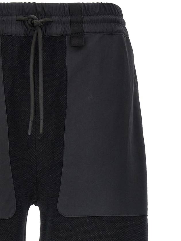 drawstring panel track pants black - MONCLER - BALAAN 4