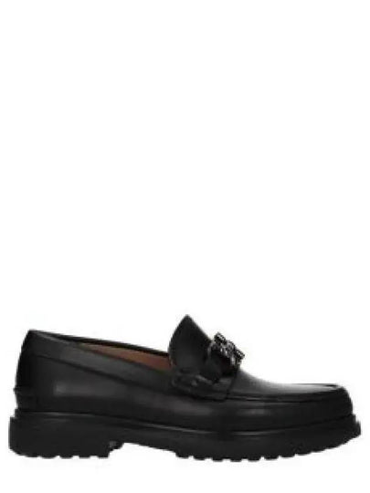 Gancini Men s Loafers Black 0735190 1276354 - SALVATORE FERRAGAMO - BALAAN 1