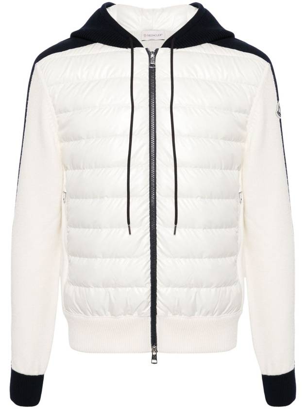 Hooded Padded Cardigan White - MONCLER - BALAAN 2