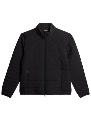 Men s National Quilted Golf Jacket Black GMOW12793 9999 - J.LINDEBERG - BALAAN 1