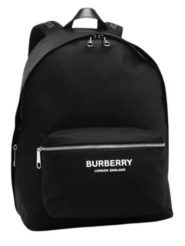 Logo Print Nylon Backpack Black - BURBERRY - BALAAN 2