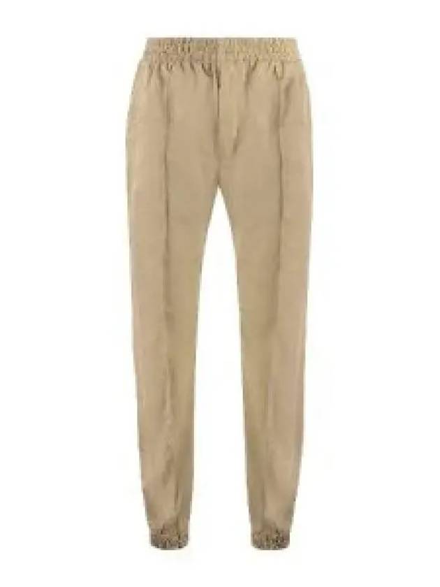 Bending Waist Crop Baggy Pants Beige - BOTTEGA VENETA - BALAAN 2