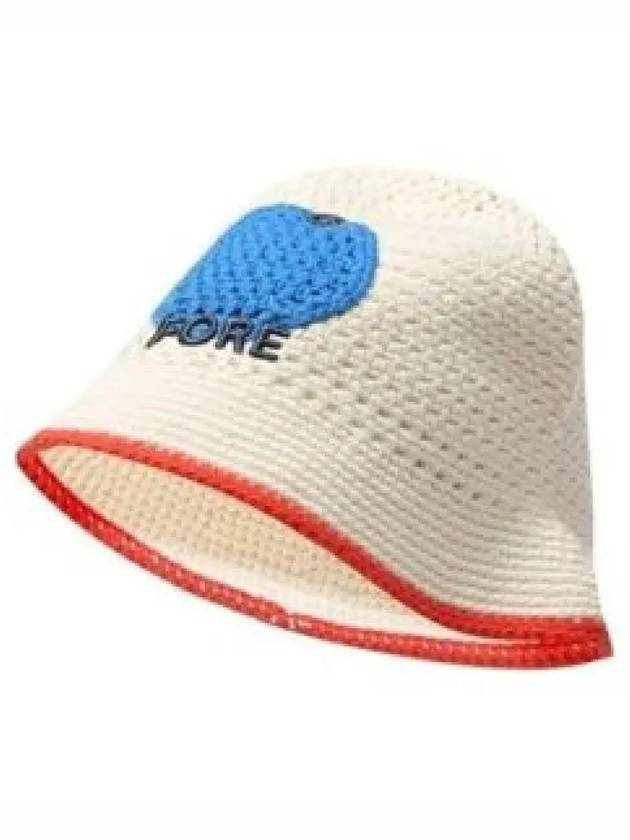 Circle Crochet Bucket Hat White - G/FORE - BALAAN 2