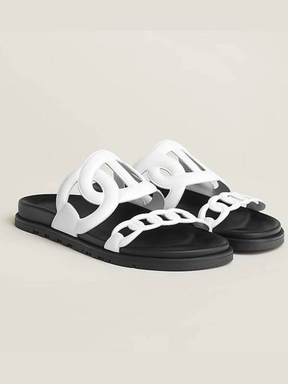 Extra Leather Sandals White - HERMES - BALAAN 2