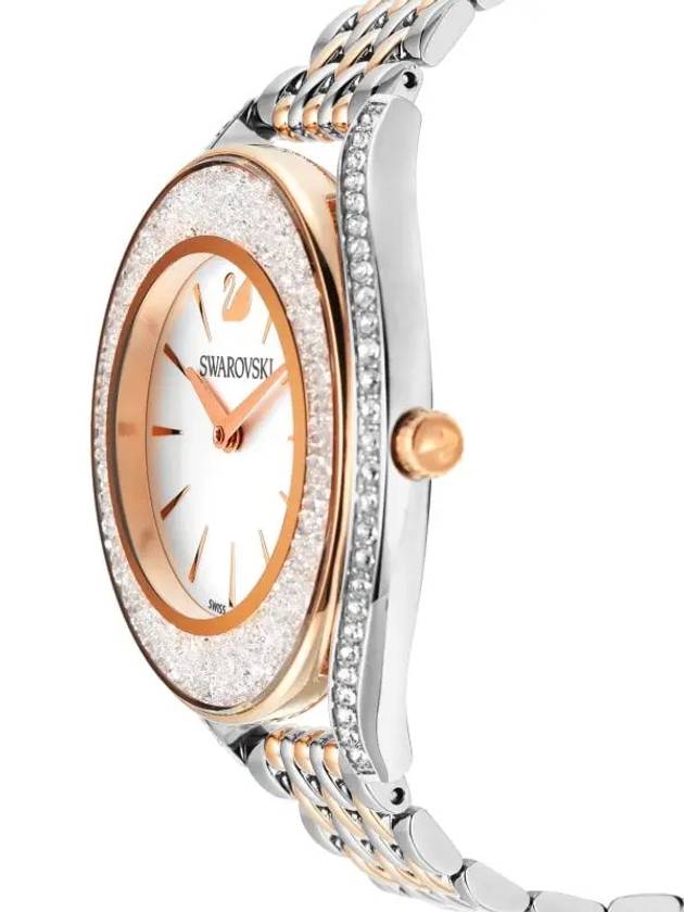 Crystalline Aura Metal Watch Rose Gold White - SWAROVSKI - BALAAN 4