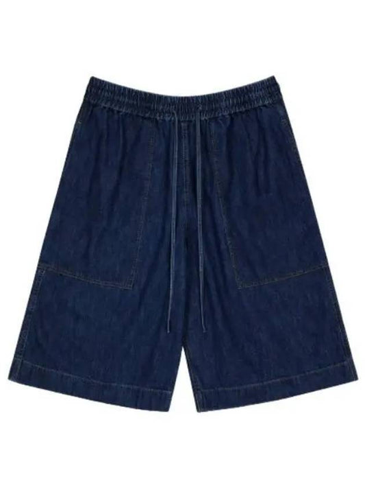 Wash Denim Shorts Pants Indigo - STUDIO NICHOLSON - BALAAN 1