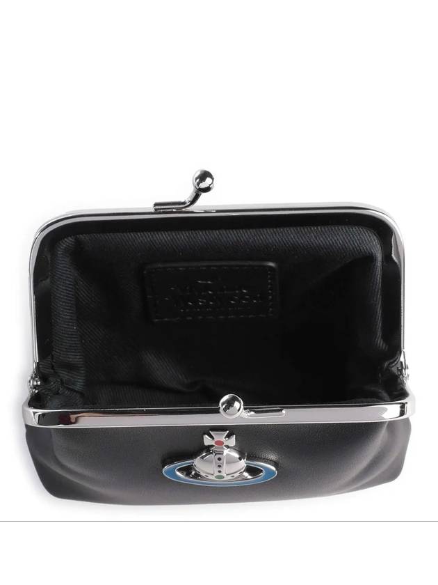 RFID Nappa Leather Coin Wallet Black - VIVIENNE WESTWOOD - BALAAN 3