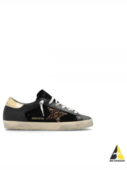 Superstar Leopard Star Low Top Sneakers Gold Black - GOLDEN GOOSE - BALAAN 2