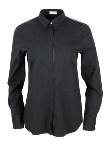 Shirt M0091MA206C101 BLACK - BRUNELLO CUCINELLI - BALAAN 1