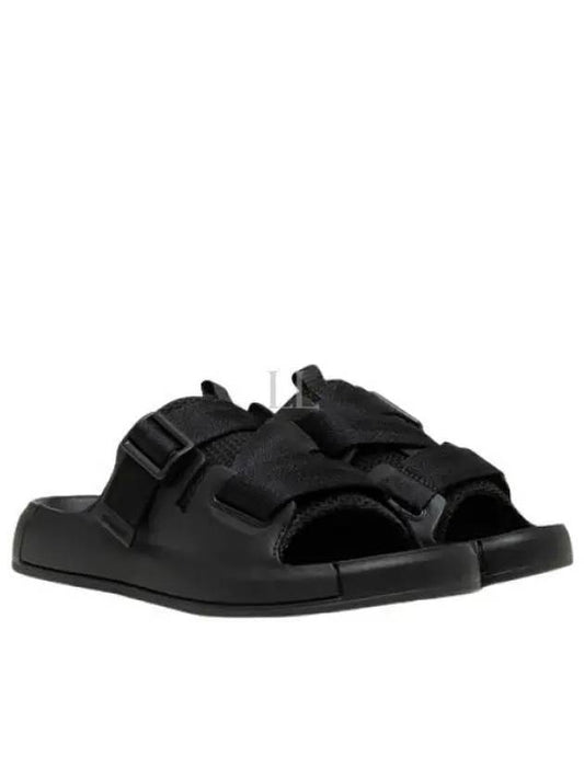 Shadow Strap Slippers Black - STONE ISLAND - BALAAN 2