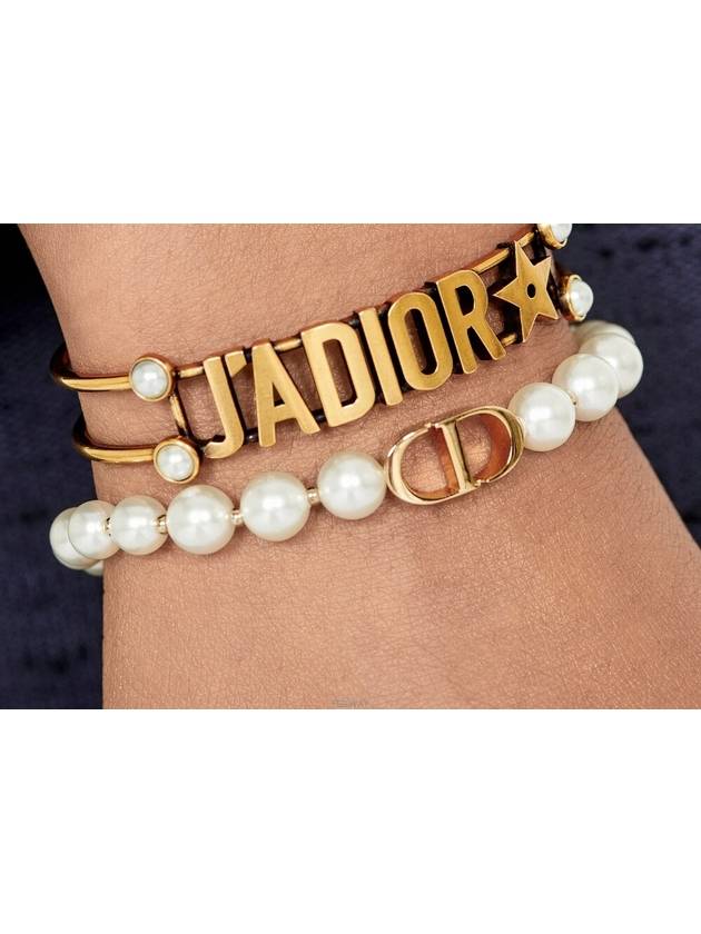 30 Montaine White Pearl Bracelet Gold - DIOR - BALAAN 3