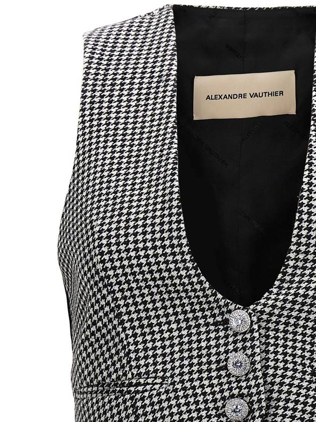 Alexandre Vauthier Houndstooth Waistcoat - ALEXANDRE VAUTHIER - BALAAN 3