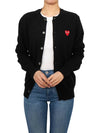 Red Heart Wappen Knit Cardigan Black - COMME DES GARCONS PLAY - BALAAN 6