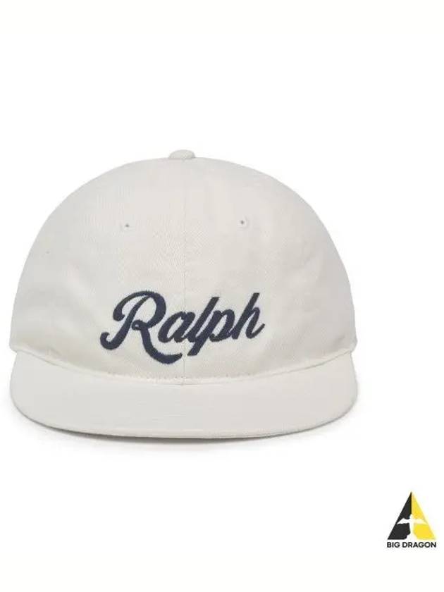 Applique twill ball cap white - POLO RALPH LAUREN - BALAAN 1