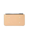 Two-Tone Zipper Card Wallet Black Beige - MAISON MARGIELA - BALAAN 1