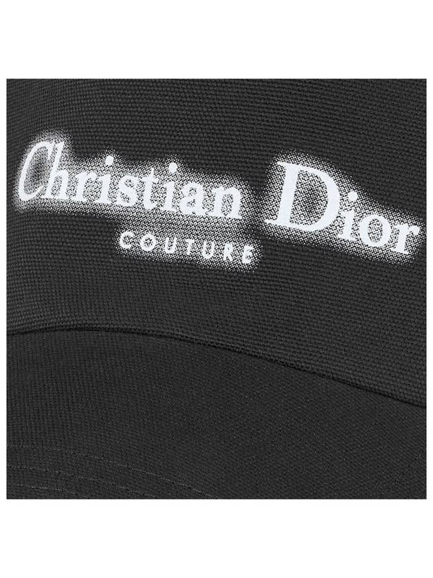 Halo Effect Logo Couture Ball Cap Black - DIOR - BALAAN 6