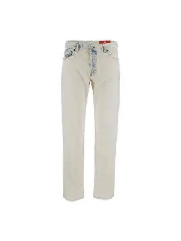 Washed straight pants white A03568007L5 - DIESEL - BALAAN 1