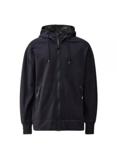 Diagonal Raised Fleece Goggle Hooded Jacket Navy - CP COMPANY - BALAAN 2