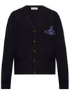 Alex Sphere Intarsia Cardigan Black - VIVIENNE WESTWOOD - BALAAN 2