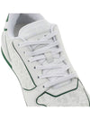 One Oblique Perforated Calfskin Low Top Sneakers White Green - DIOR - BALAAN 9