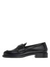 Unlined Brushed Leather Loafers Black - PRADA - BALAAN 2