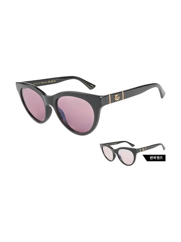 Women's Eyewear Photochromic Lens Cat Eye Sunglasses Light Pink - GUCCI - BALAAN 4