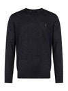 Logo Crew Neck Wool Knit Top Navy - POLO RALPH LAUREN - BALAAN 1