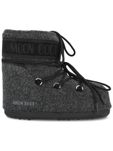 Icon Low Felt Winter Boots Black Melange - MOON BOOT - BALAAN 1