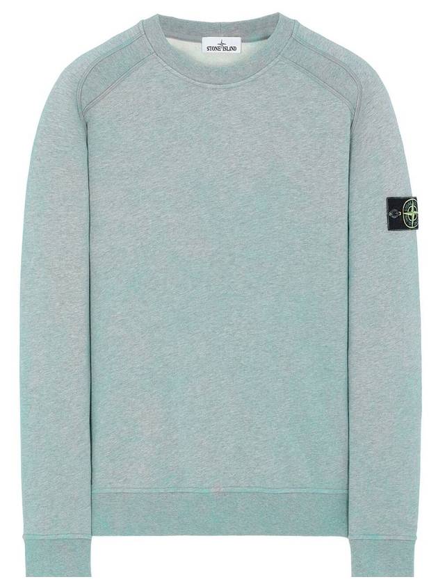 Men's Dust Color Treatment Sweatshirt Green - STONE ISLAND - BALAAN 1