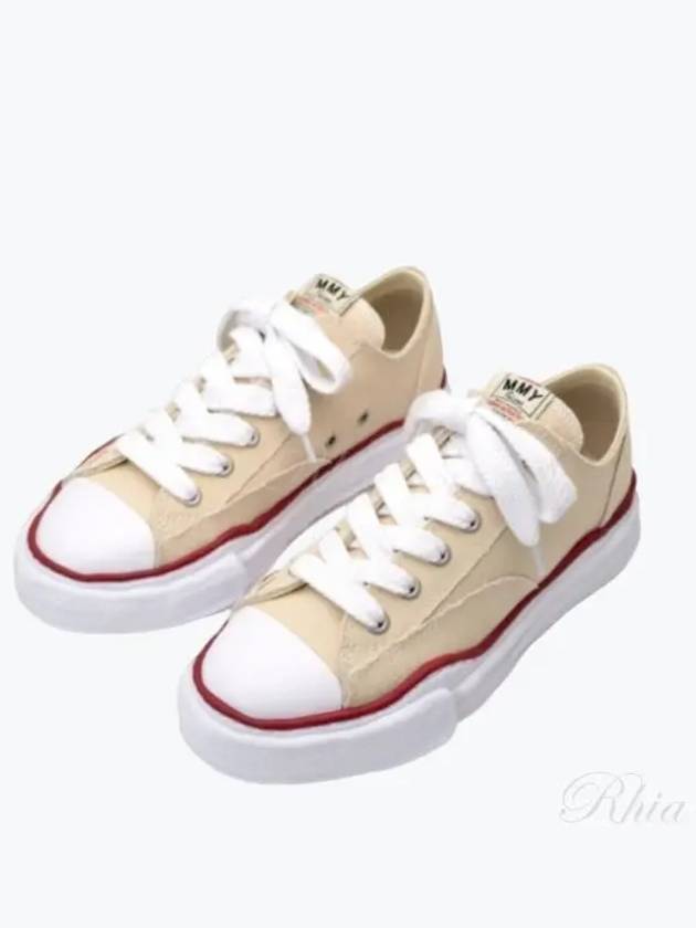 24 A04FW729 Natural Peterson OG Sole Canvas Low Top Sneakers - MIHARA YASUHIRO - BALAAN 1