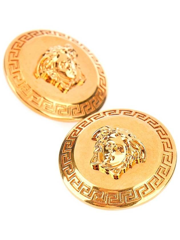 Medusa Stud Earrings Gold - VERSACE - BALAAN 3