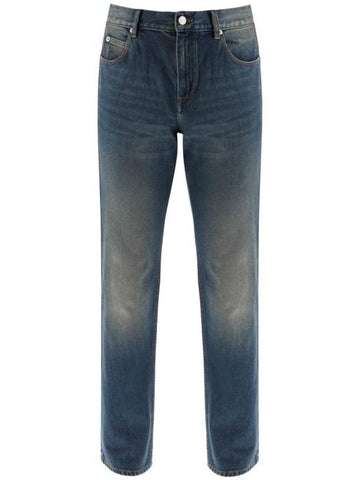 Denim Straight Pants PA0180HC B1G02H 30FB - ISABEL MARANT - BALAAN 1