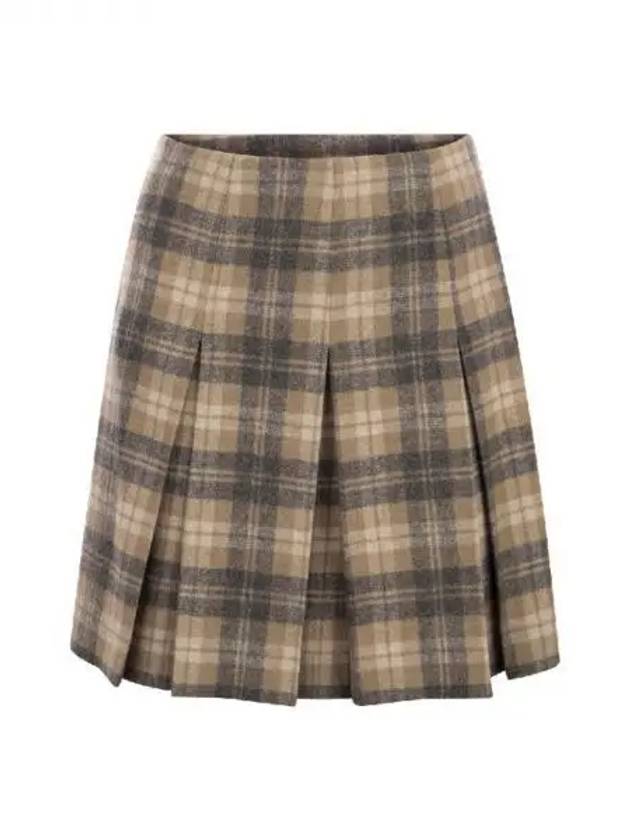 All over check pleated skirt 270296 - FABIANA FILIPPI - BALAAN 1