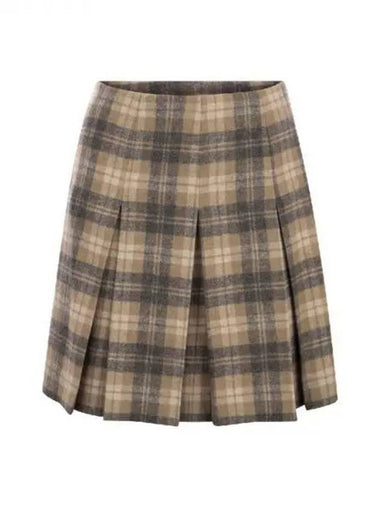 All over check pleated skirt 271756 - FABIANA FILIPPI - BALAAN 1