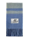 Striped Alpaca Mohair Muffler Blue - MARNI - BALAAN 2