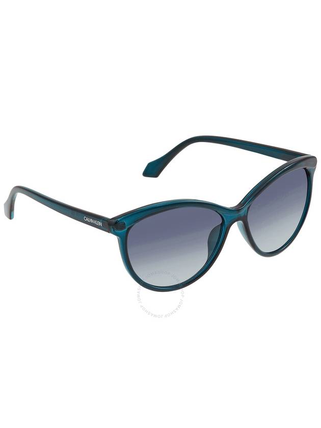 Calvin Klein Blue Gradient Cat Eye Ladies Sunglasses CK19534S 430 58 - CALVIN KLEIN - BALAAN 3